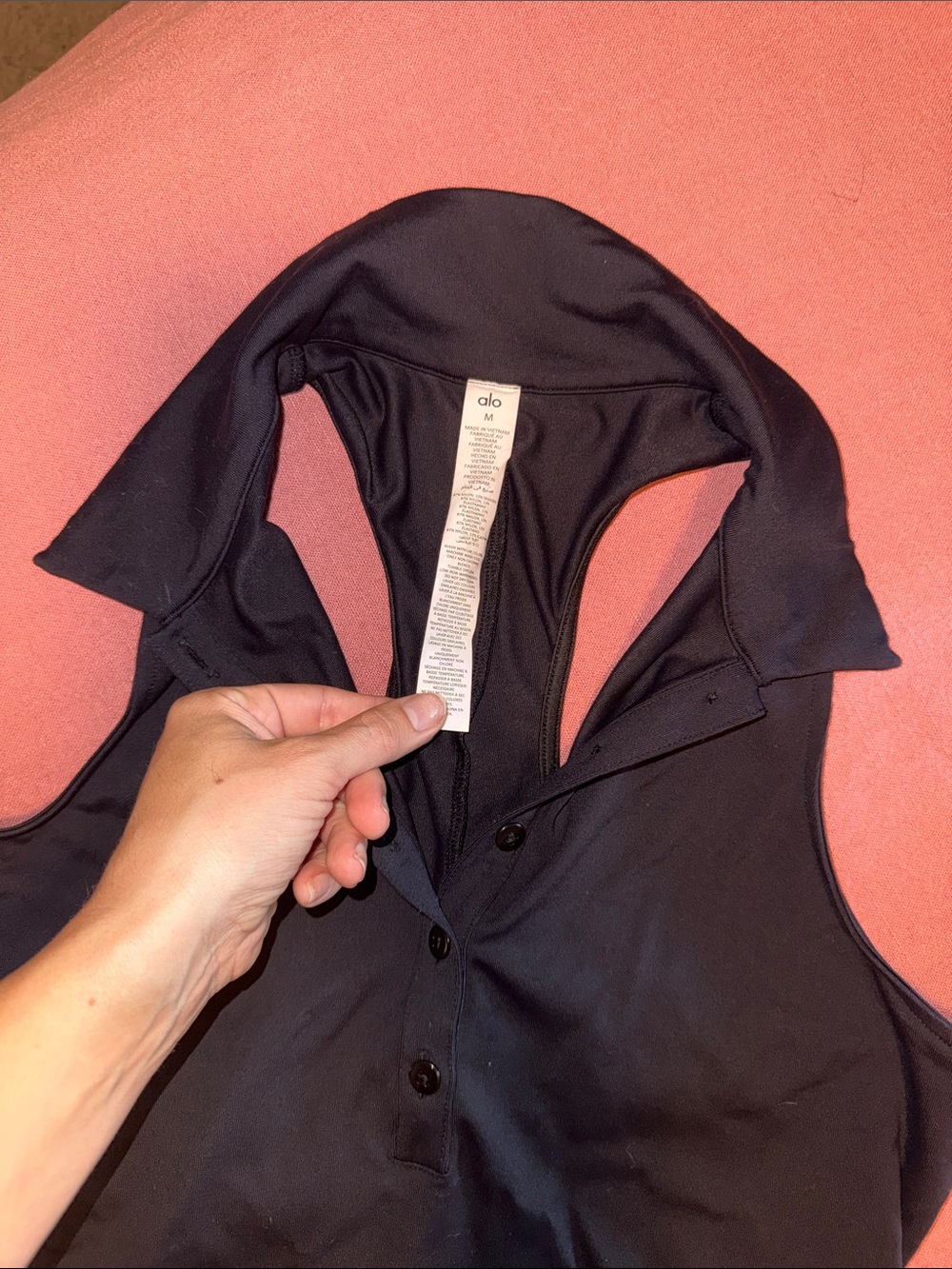 Alo Yoga Black tennis dress